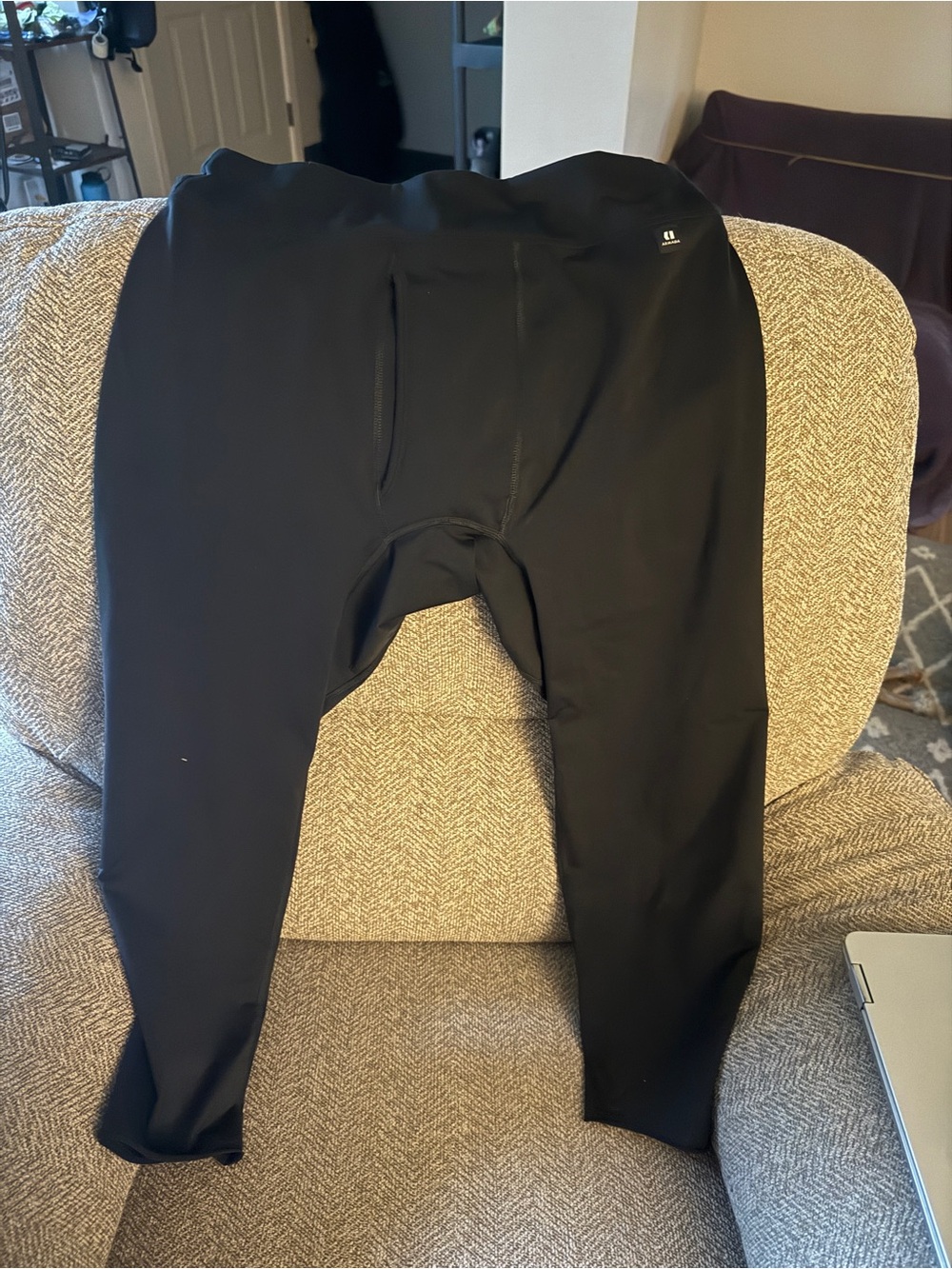 Men's Black Armada Medium Knicker base layer for skiing